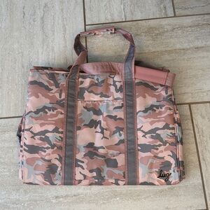 Like New Lug XL Camo Rose Rover Tote Bag